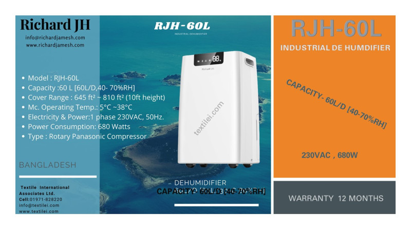 Dehumidifier 60L/D industrial 