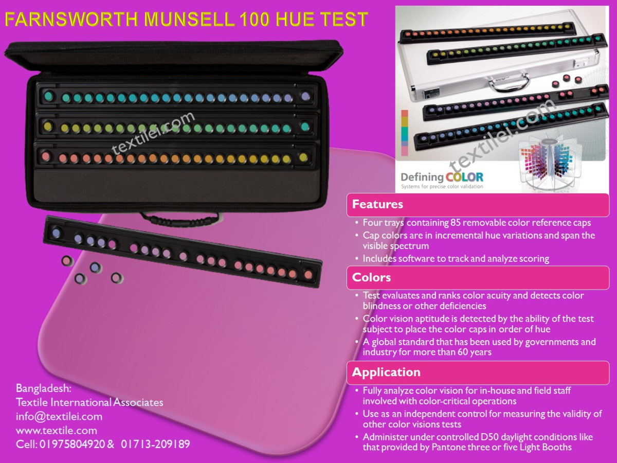 Farnsworth Munsell 100 Hue Test bd